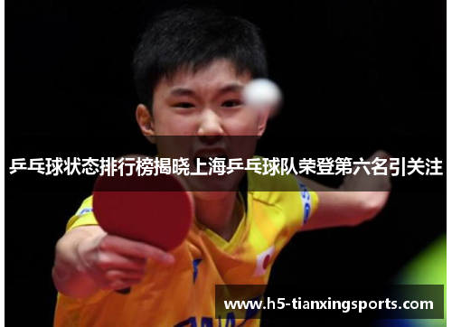 乒乓球状态排行榜揭晓上海乒乓球队荣登第六名引关注